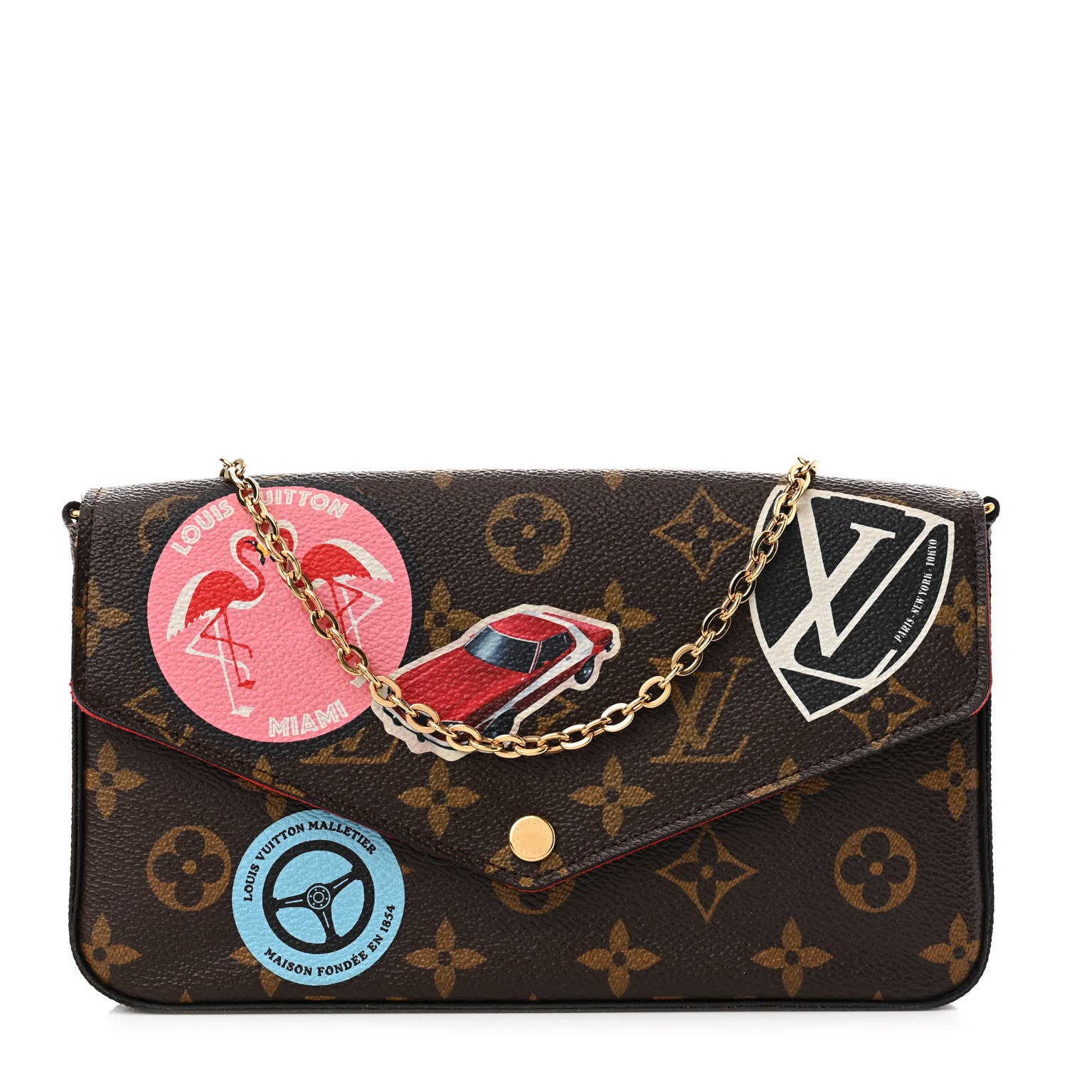 Louis Vuitton Monogram World Tour Pochette Felicie 1 of 10