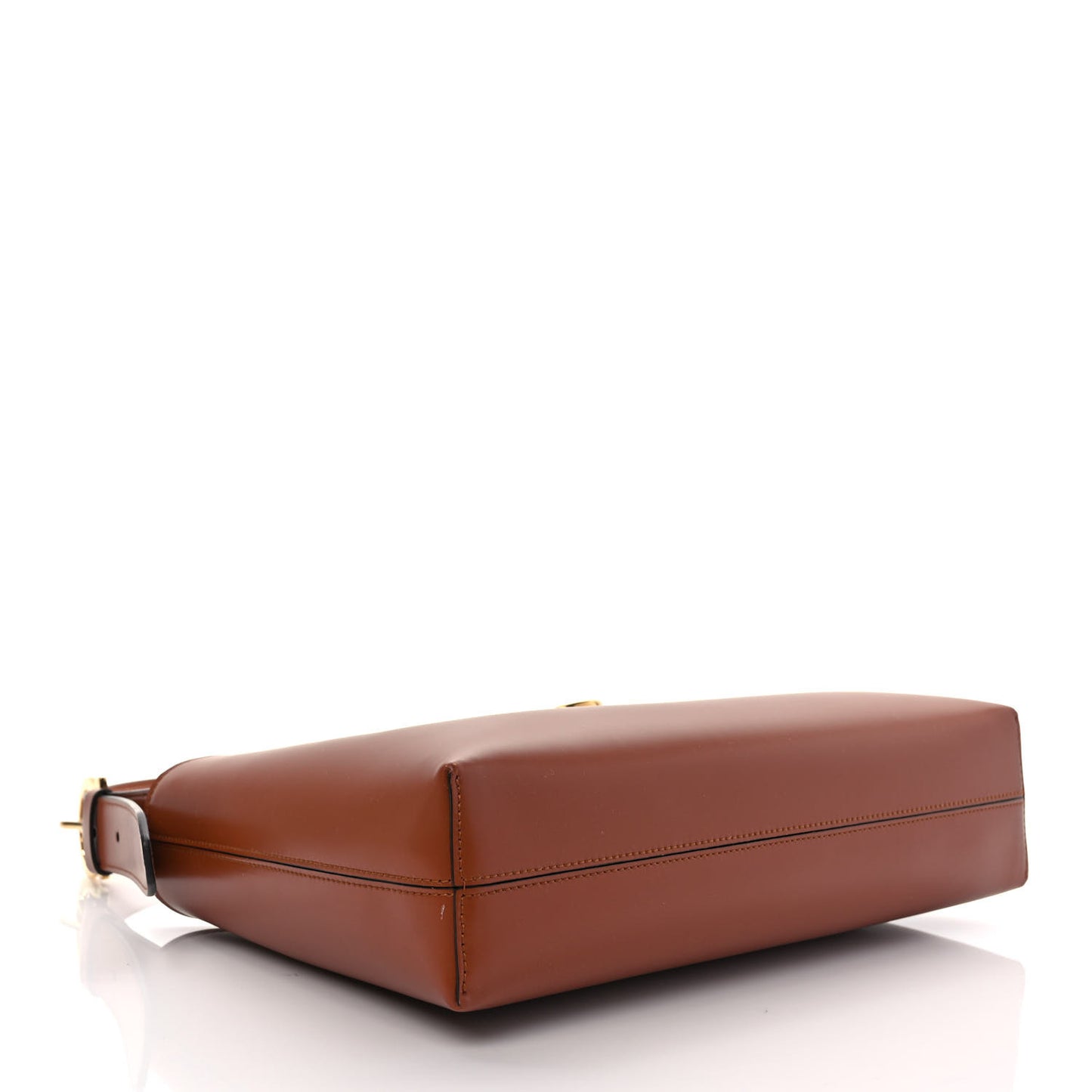 Calfskin Trifolio Shoulder Bag Siena Tan
