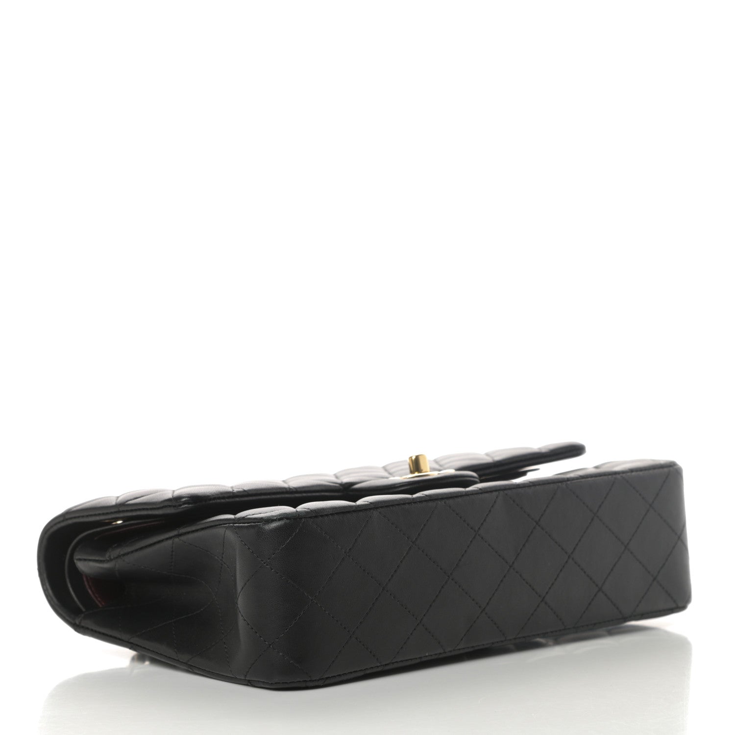Chanel Lambskin Quilted Medium Double Flap Black 4 of 17