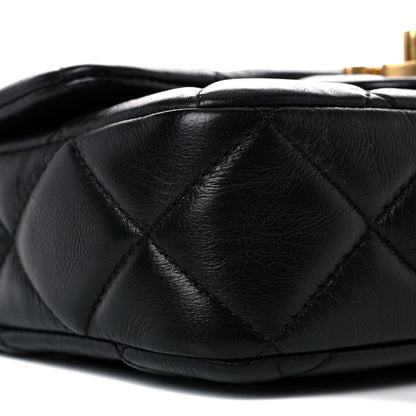 Chanel Lambskin Enamel Quilted Mini Pending CC Square Flap Black 8 of 10
