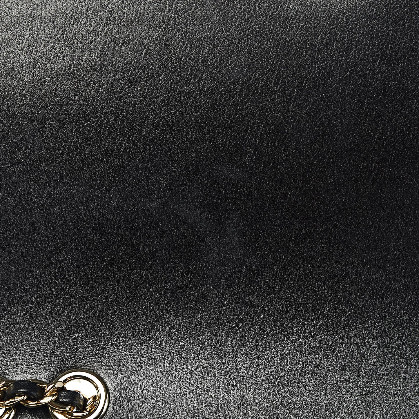 Calfskin Stitched Medium Covered CC Flap Bag Black