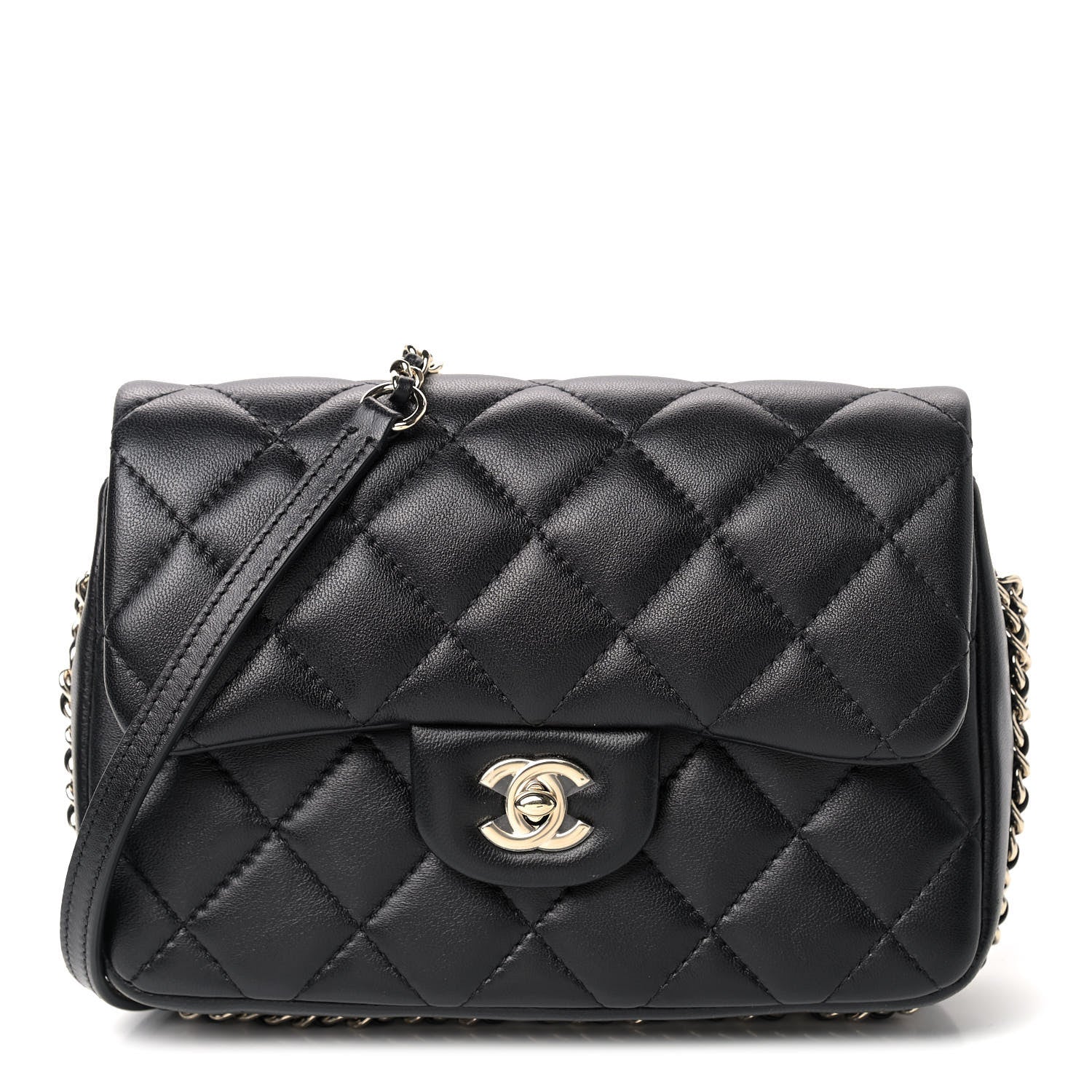 Chanel Lambskin Quilted Small My Precious Flap Black 1 of 8