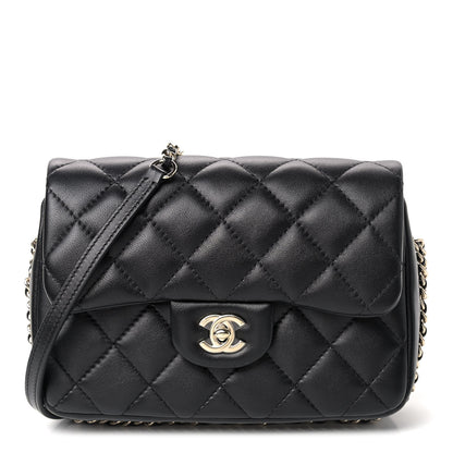 Chanel Lambskin Quilted Small My Precious Flap Black 1 of 8