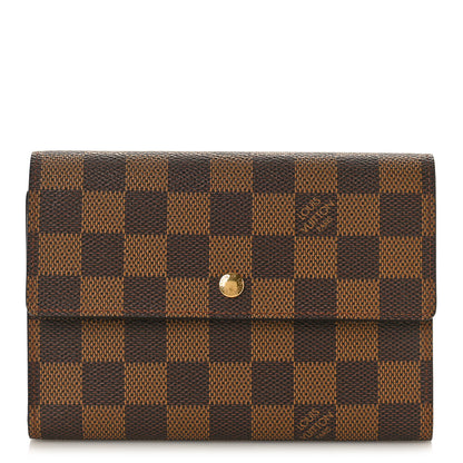 Louis Vuitton Damier Ebene Porte Tresor Etui Papier Wallet 1 of 9