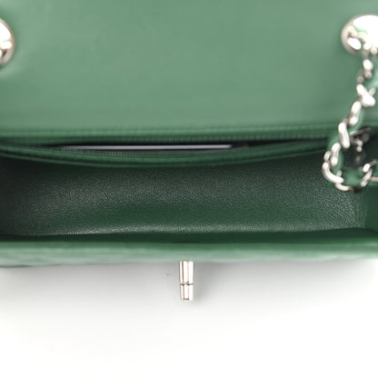 Chanel Lambskin Quilted Mini Rectangular Flap Green 5 of 10