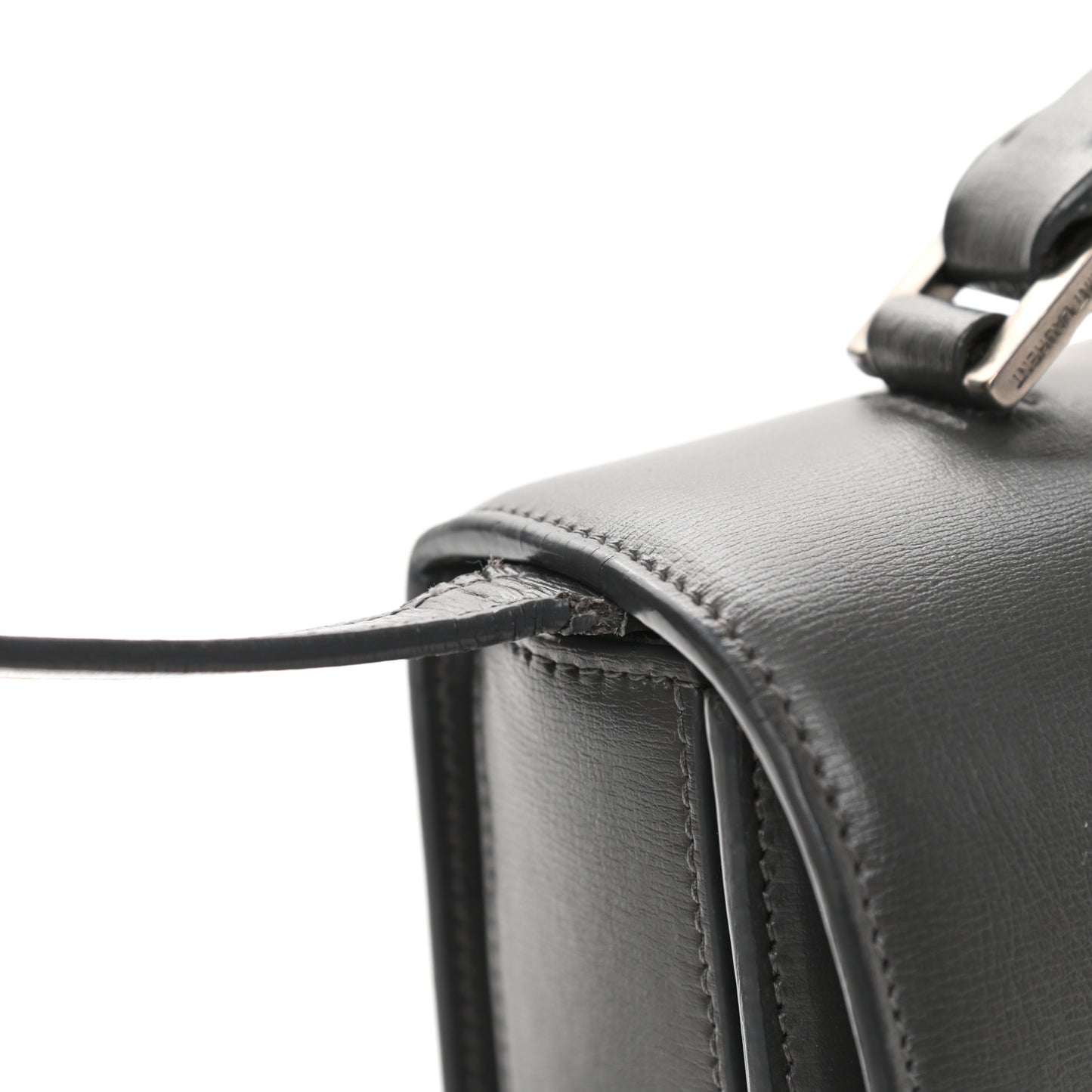 Smooth Calfskin Suede Medium Bellechasse Grey