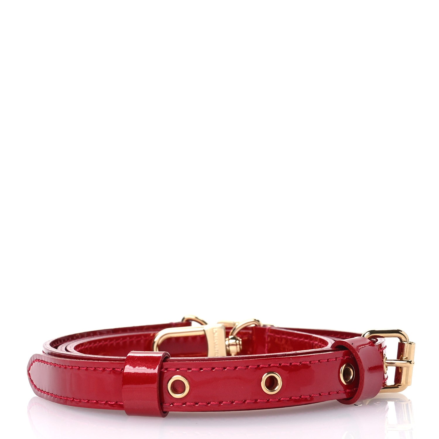 Louis Vuitton Patent 16mm Adjustable Shoulder Strap Pomme D'Amour 2 of 4