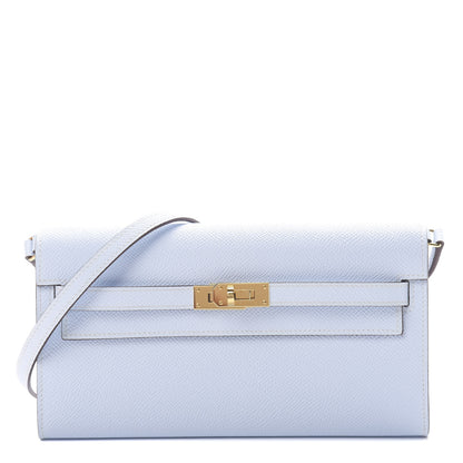 Hermes Epsom Kelly Wallet To Go Bleu Brume 1 of 10