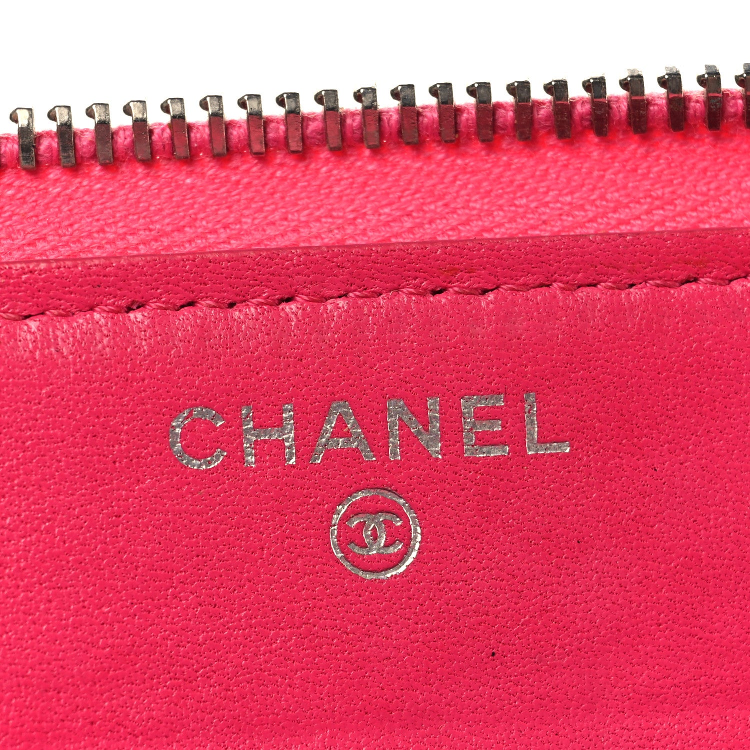 Chanel Lambskin Quilted Large Zip Around Organizer Wallet Pink 6 of 12