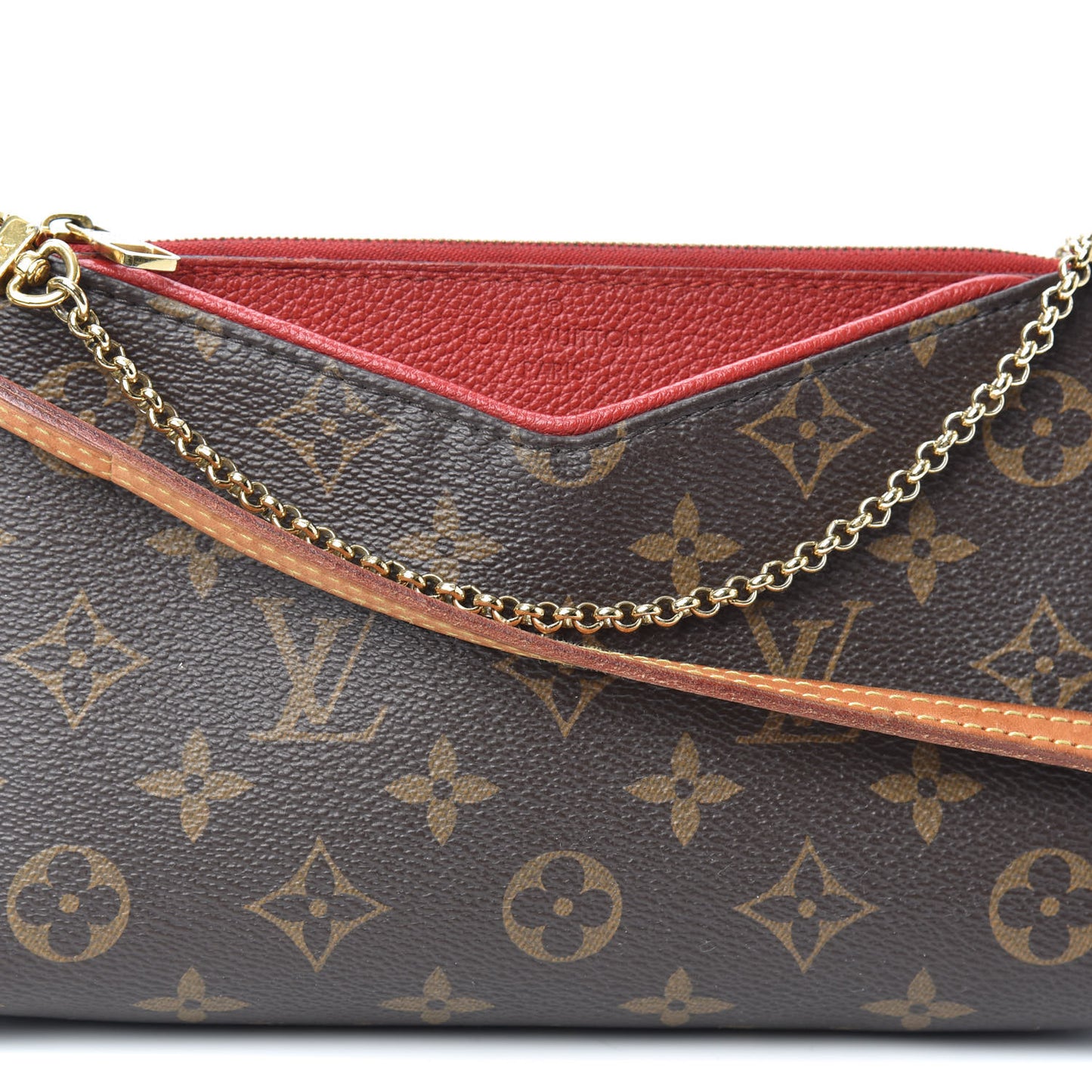 Monogram Pallas Clutch Cherry
