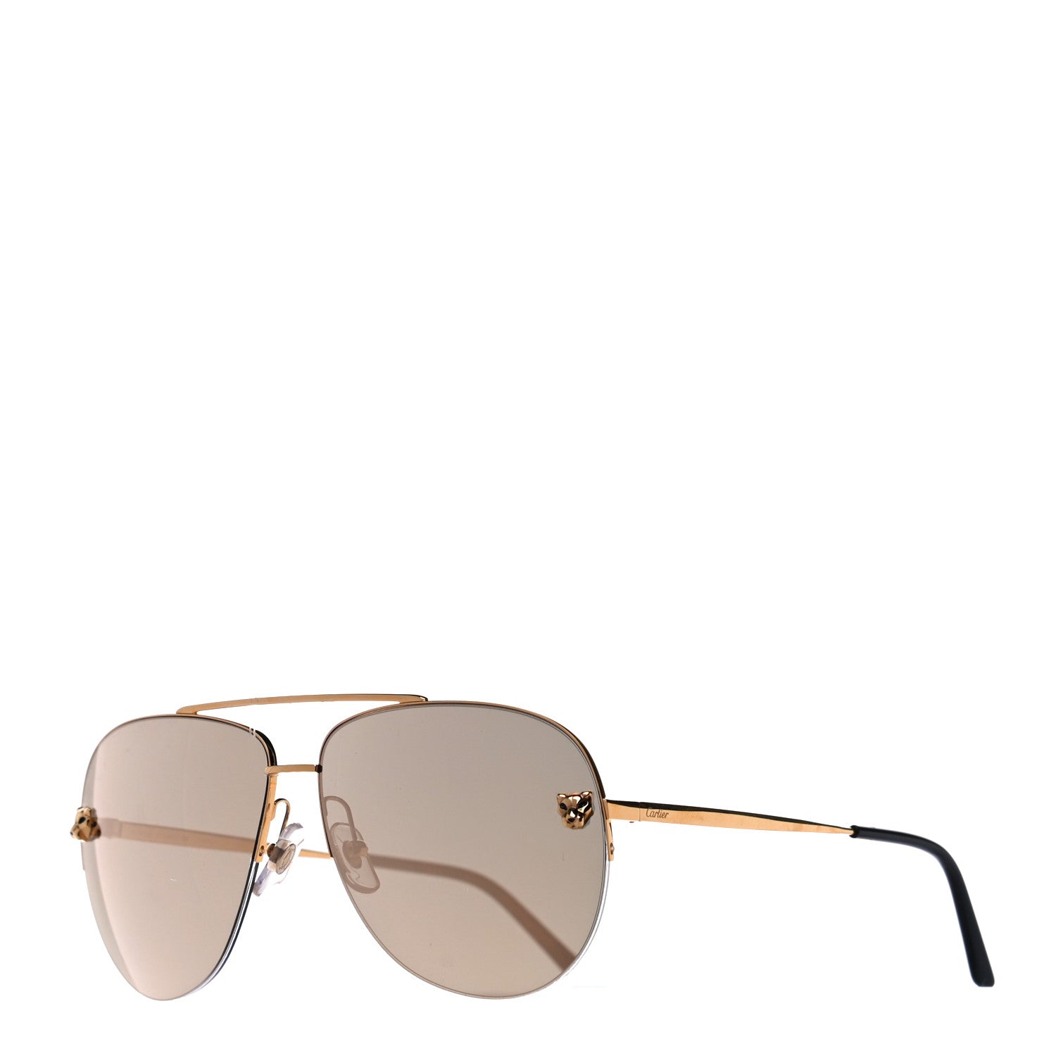 Cartier Panthere De Cartier Aviator Sunglasses Gold 1 of 7