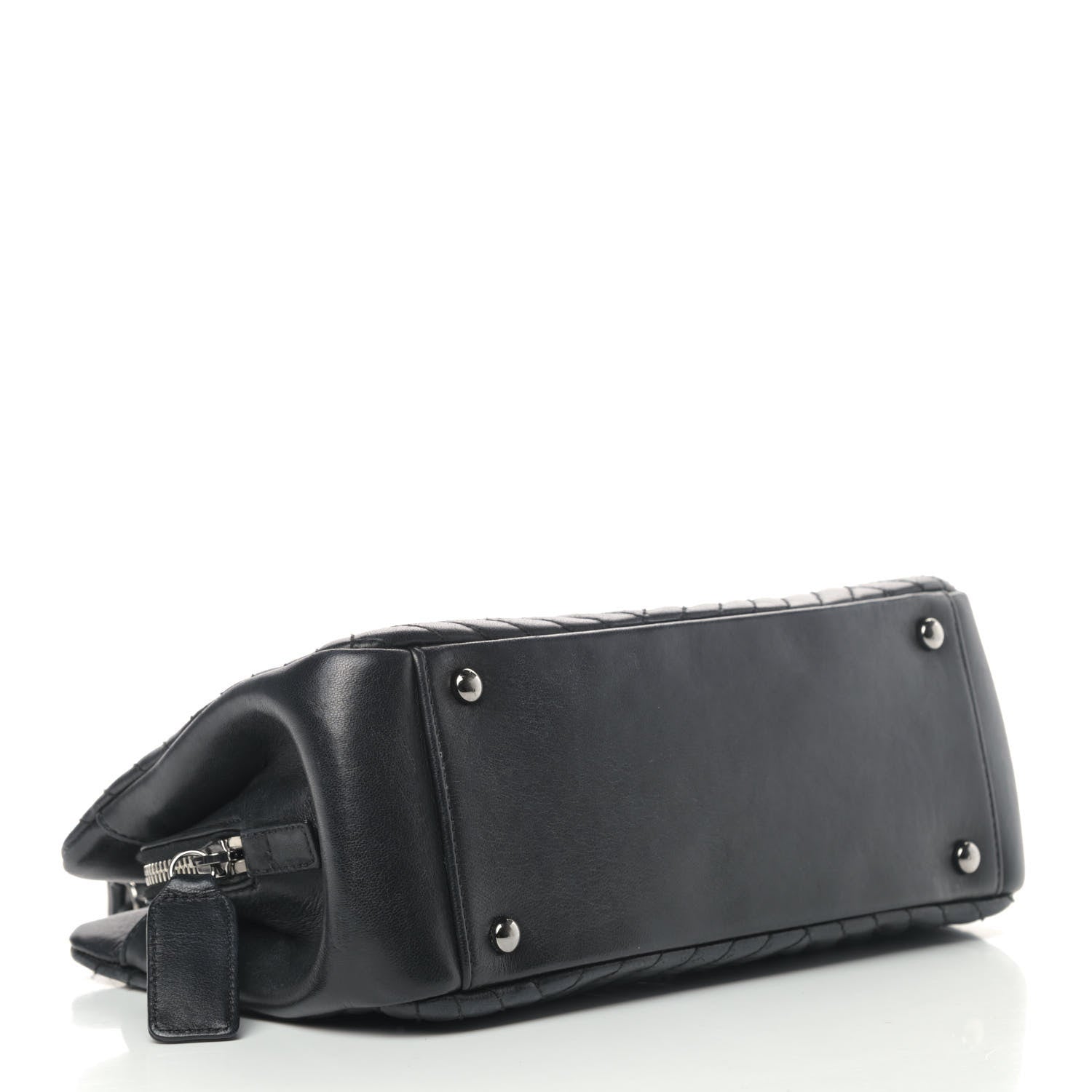 Chanel Lambskin Quilted CC Crossing Shopping Tote Black 3 of 4