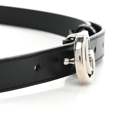 Gucci Plutone Calfskin Palladium Double G 20mm Belt 90 36 Black 4 of 4