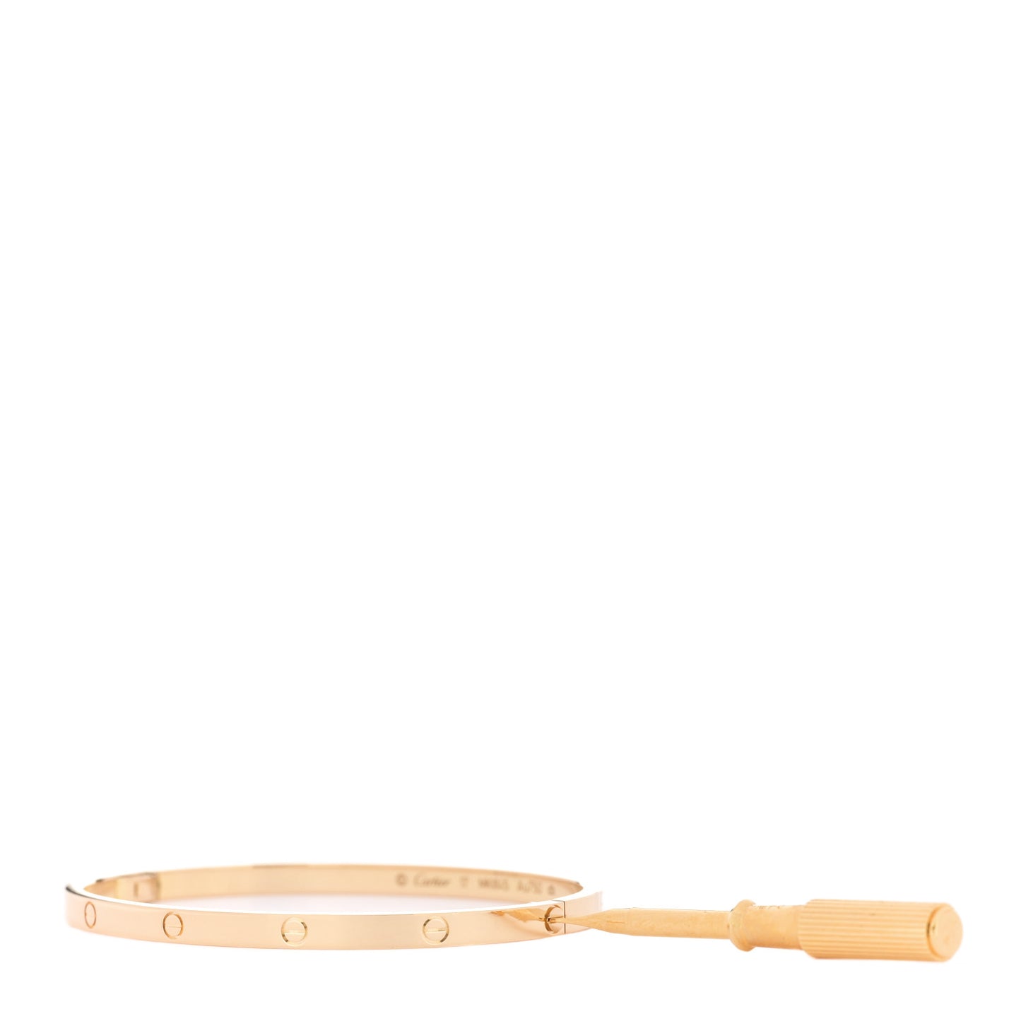 18K Yellow Gold Small LOVE Bracelet 17