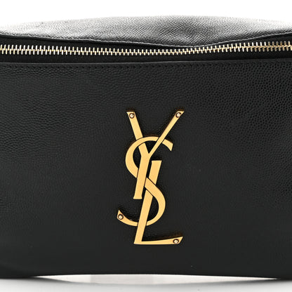 Saint Laurent Grain De Poudre Monogram Belt Bag Black 8 of 11