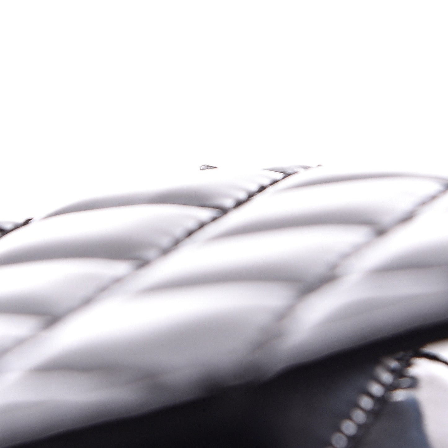 Vinyl Quilted In the Business Flap Bag Black