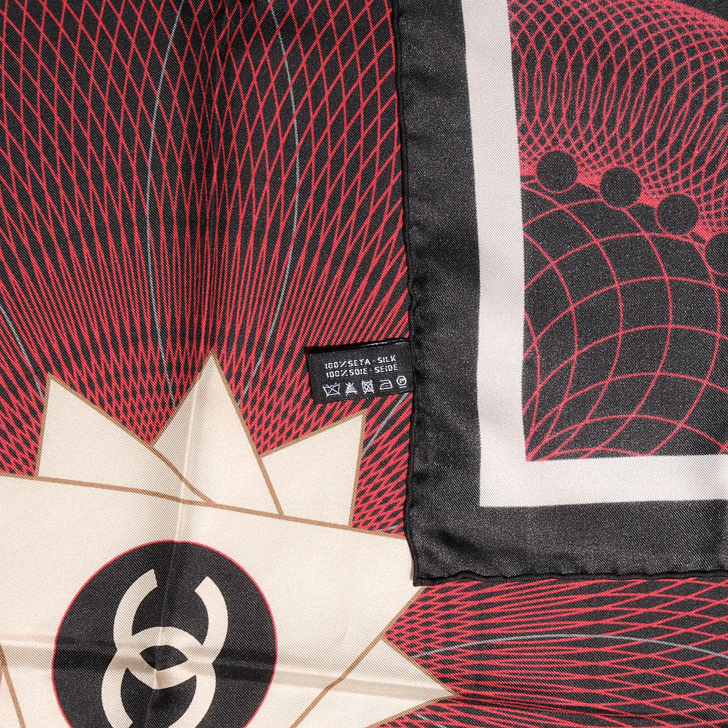 Silk Spiro Scarf Bordeaux