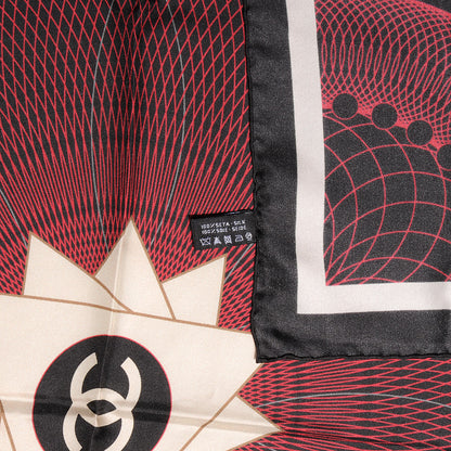 Chanel Silk Spiro Scarf Bordeaux 10 of 10