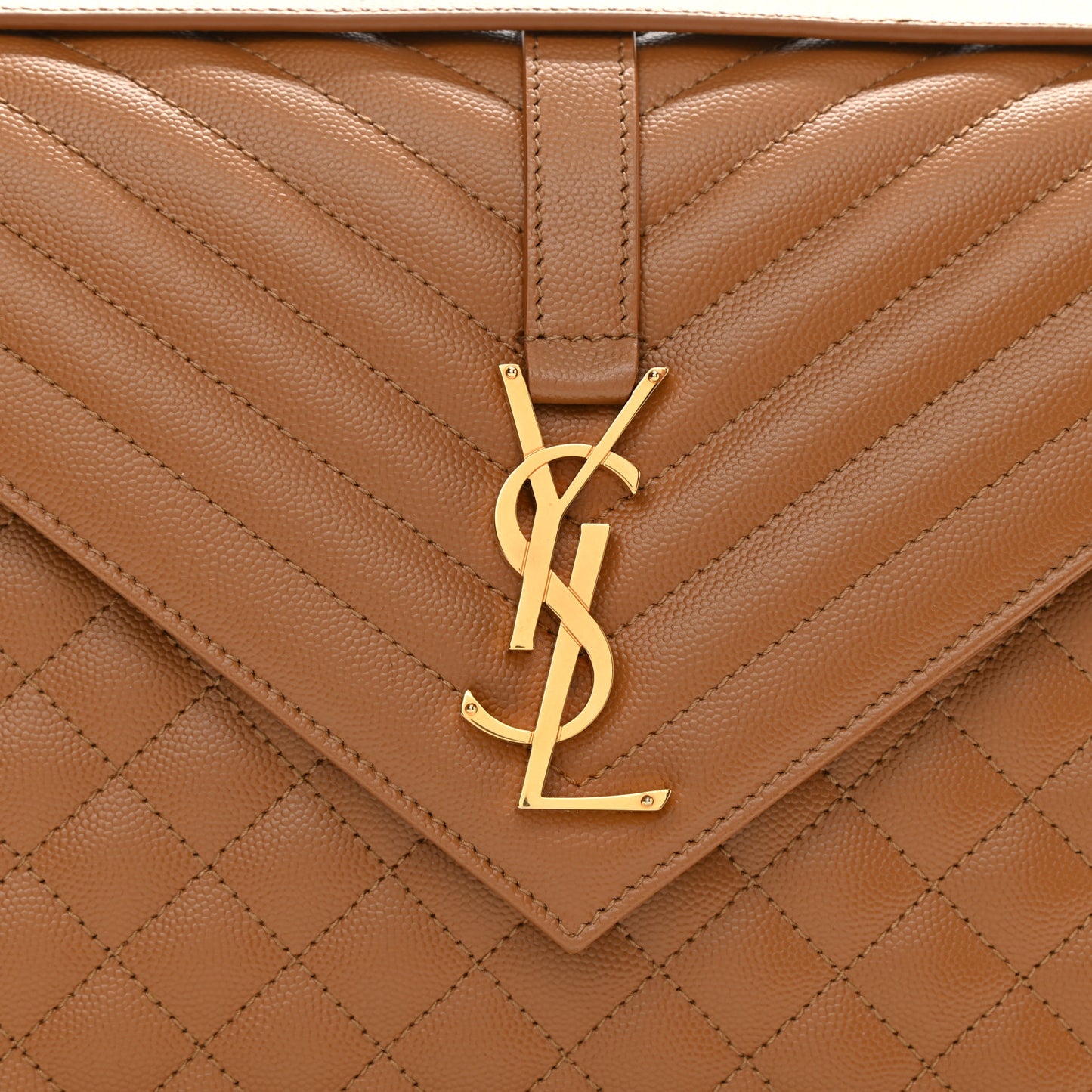 Grain De Poudre Textured Mixed Matelasse Triquilt Large Monogram Satchel Dune