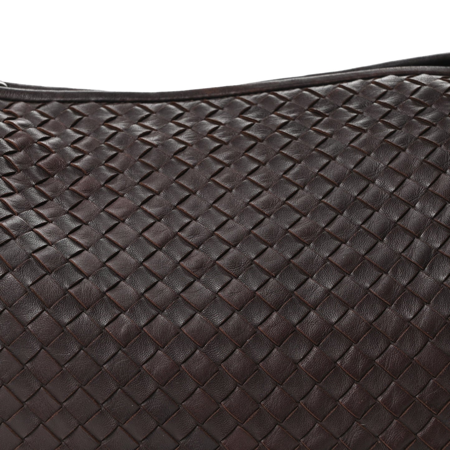 Nappa Intrecciato Large Veneta Hobo Ebano