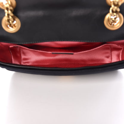 Gucci Velvet Matelasse Mini GG Marmont Shoulder Bag Black 7 of 9