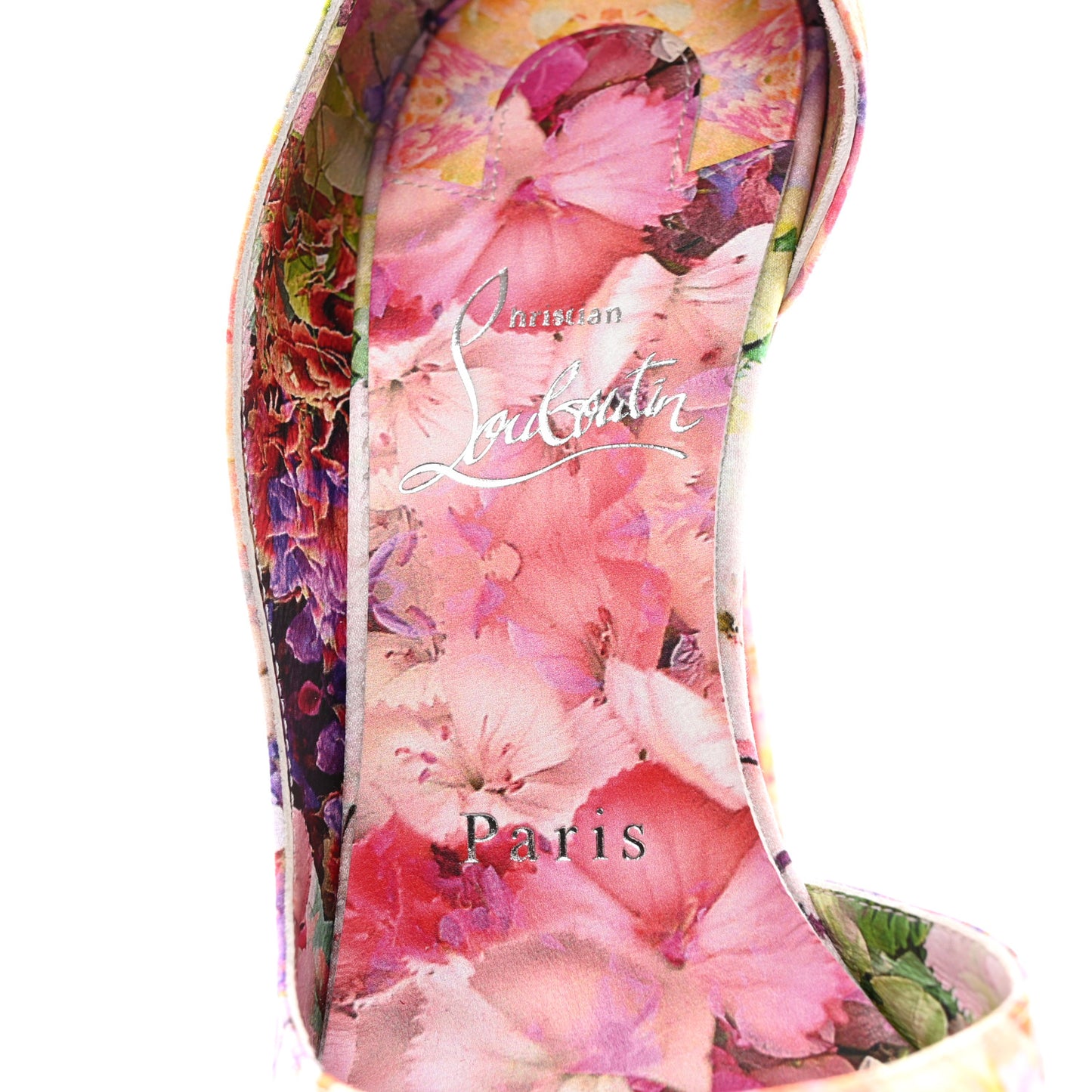 Crepe Satin Iriza 100 Blooming Floral Pumps 37 Multicolor