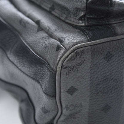MCM Striped Visetos Studded Medium Stark M Backpack Black Phantom Grey 9 of 14