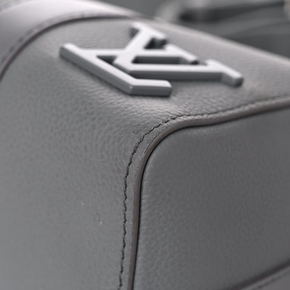 Louis Vuitton Grained Calfskin Aerogram City Keepall Gris 8 of 14