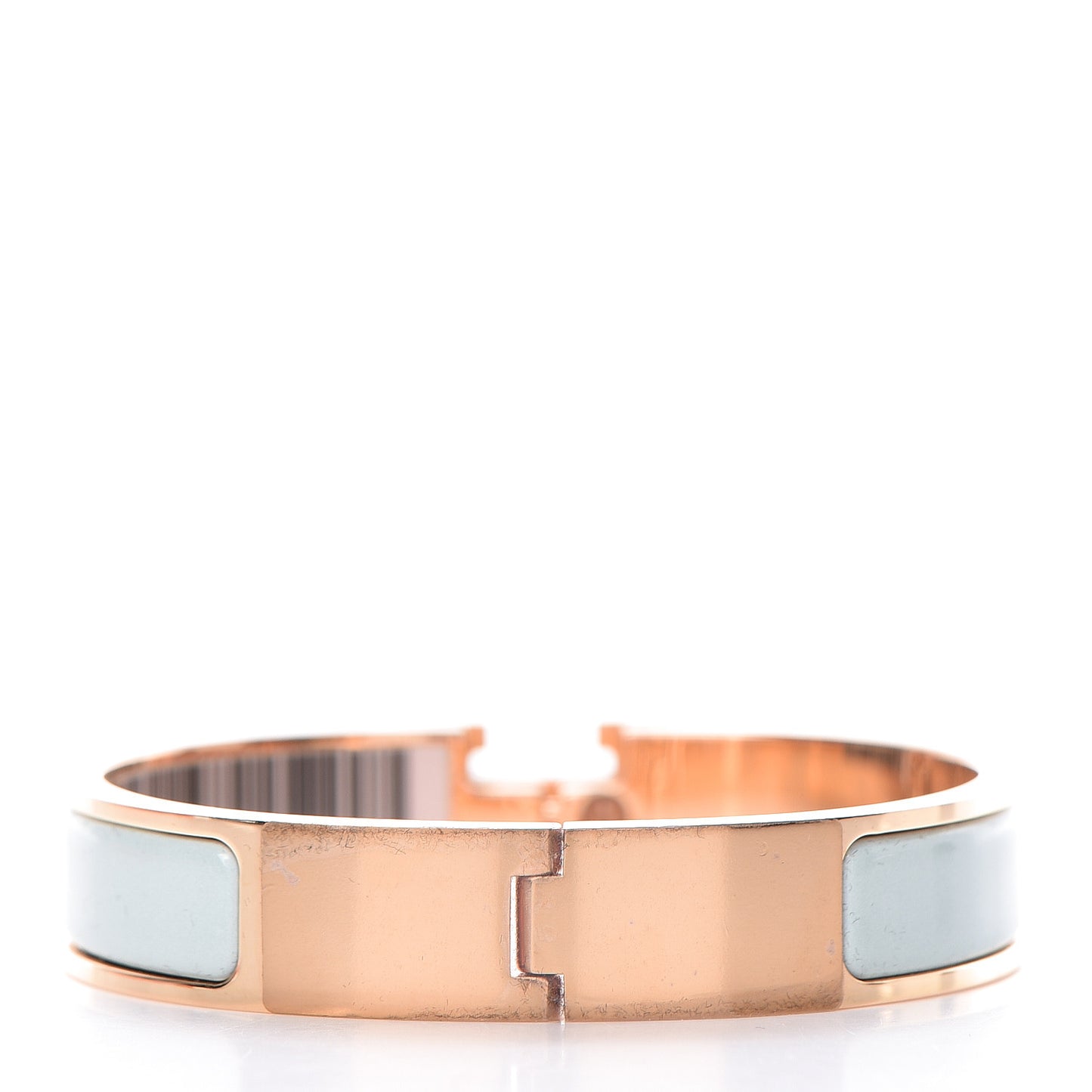 Enamel Narrow Clic Clac H Bracelet PM Vert Argile