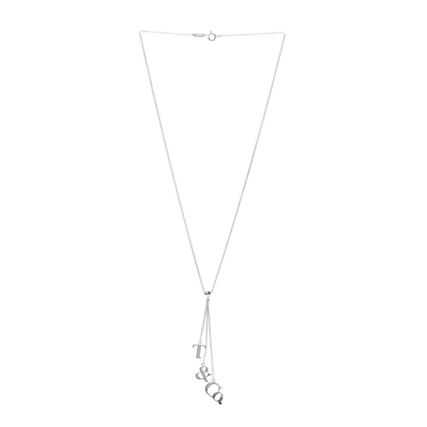 Sterling Silver Letters Lariat Necklace