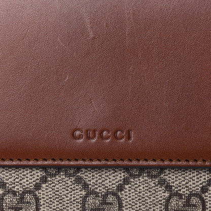 Gucci Calfskin GG Supreme Monogram Continental Wallet Brown 10 of 12