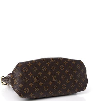 Louis Vuitton Monogram Flower Zipped Tote MM Bordeaux 3 of 12