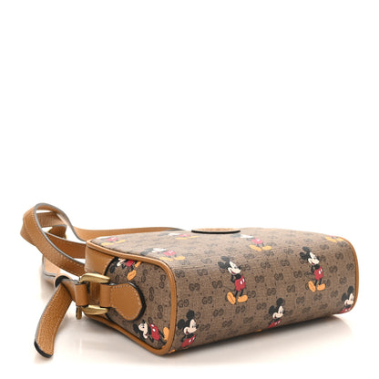 Gucci X DISNEY Mini Vintage GG Supreme Monogram Mickey Mouse Shoulder Bag Beige Vintage Sun Oil 4 of 10