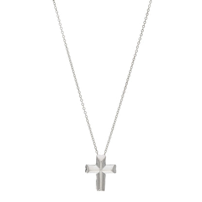 Tiffany Sterling Silver Paloma Picasso Tenderness Cross Pendant Necklace 1 of 4