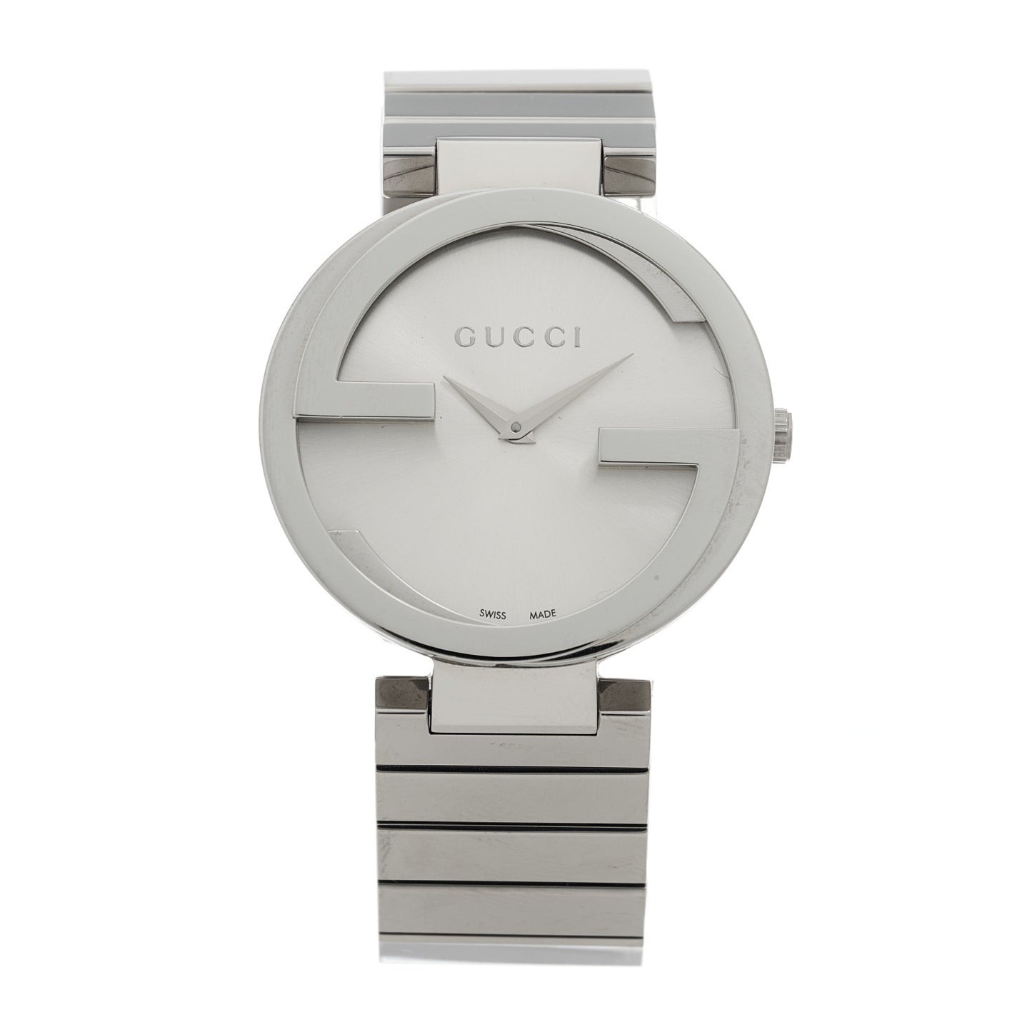 Stainless Steel 37mm Interlocking G Quartz Watch