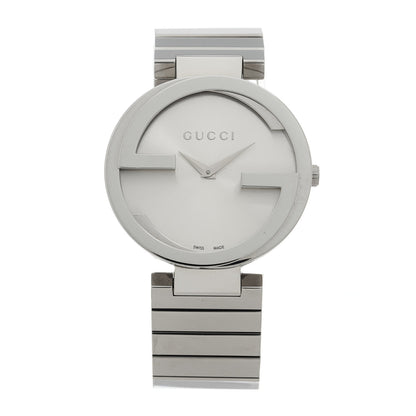 Gucci Stainless Steel 37mm Interlocking G Quartz Watch 1 of 5