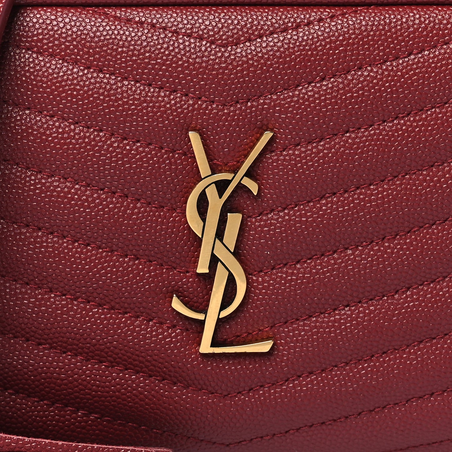 Grain De Poudre Matelasse Monogram Mini Lou Camera Bag Opyum Red