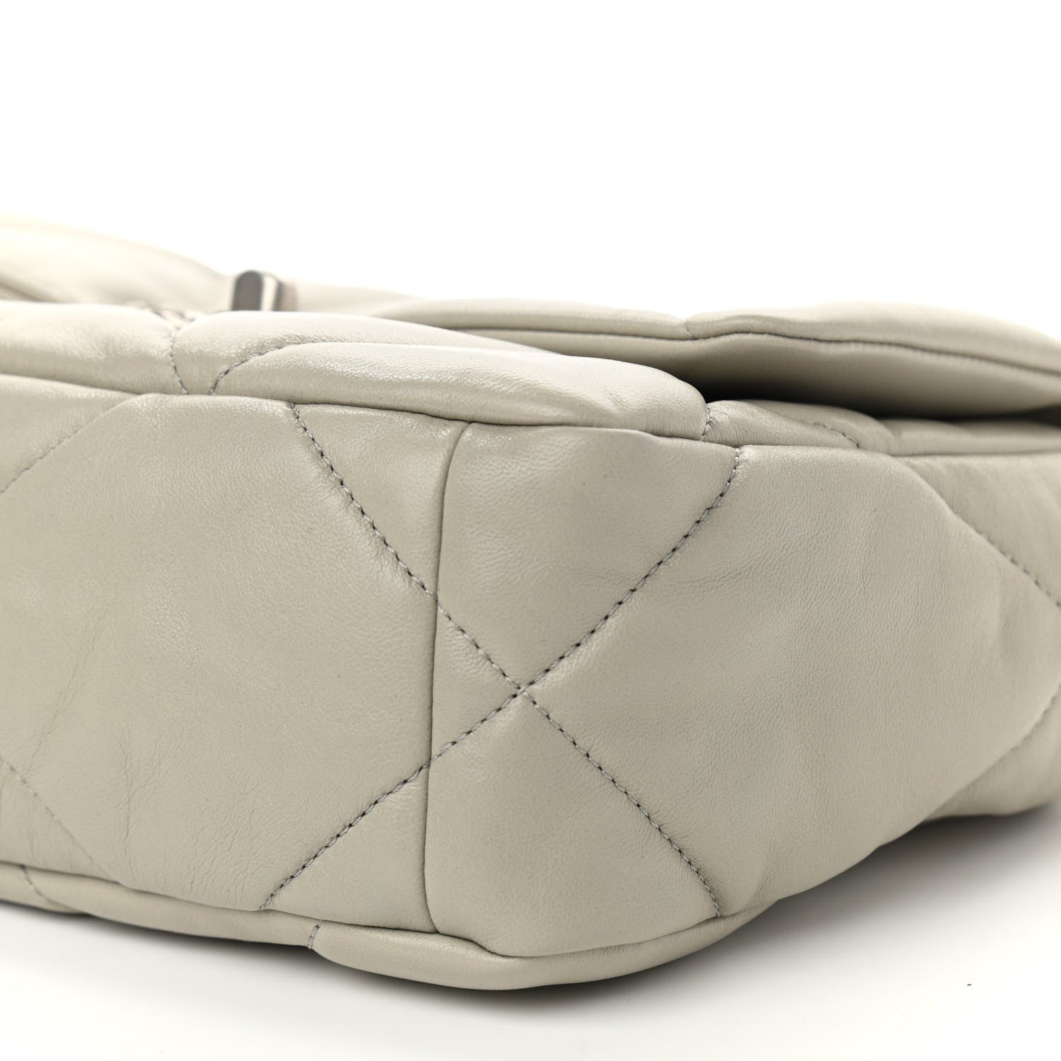 Chanel Lambskin Quilted Medium Chanel 19 Flap Grey 10 of 10