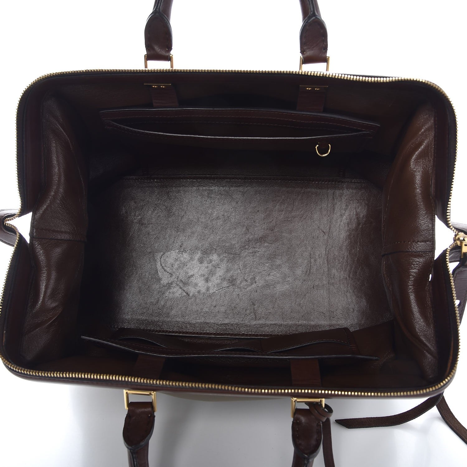 Celine Satin Calfskin Long Frame Doctor Bag Taupe 5 of 9