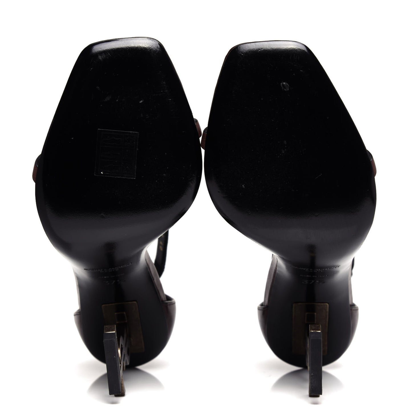 Calfskin Opyum Sandals 37.5 Brown