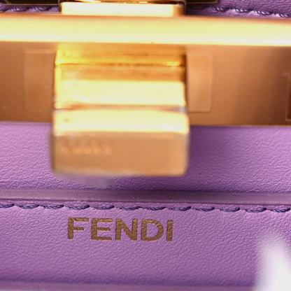 Fendi Shiny Nappa Petite Peekaboo I SEE U Satchel Violetta 7 of 9