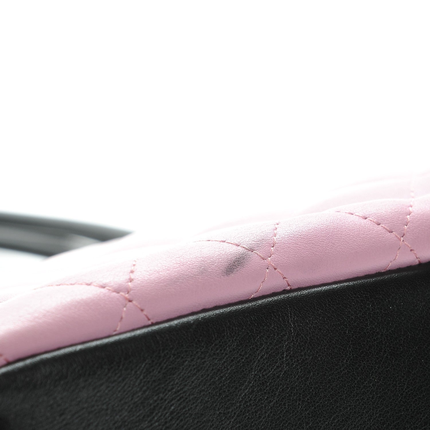 Chanel Calfskin Quilted Large Cambon Tote Pink Black 12 of 13