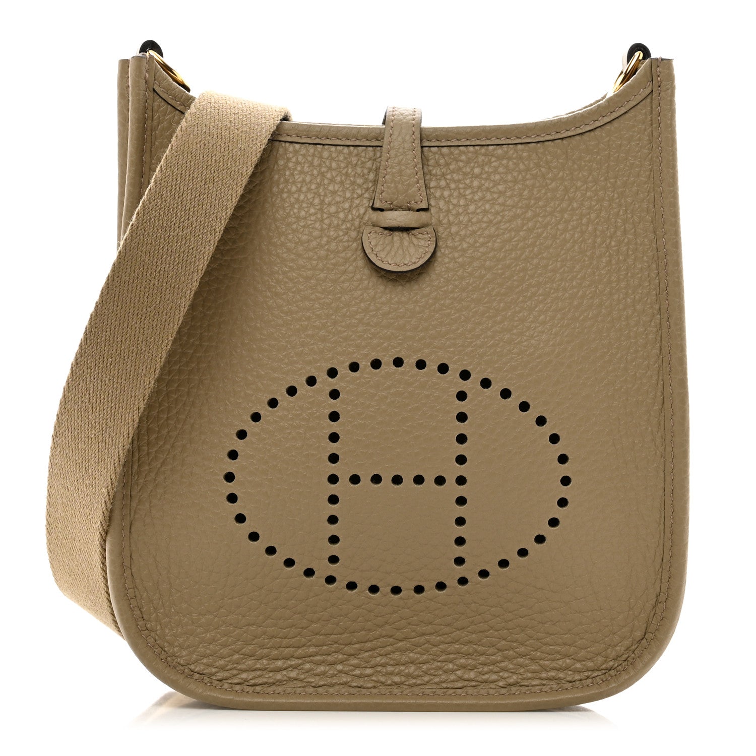 Hermes Taurillon Clemence Amazone Evelyne TPM Beige Marfa 1 of 10
