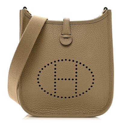 Hermes Taurillon Clemence Amazone Evelyne TPM Beige Marfa 1 of 10