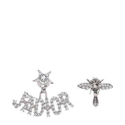 Christian Dior Palladium Crystal J'adior Earrings 1 of 3