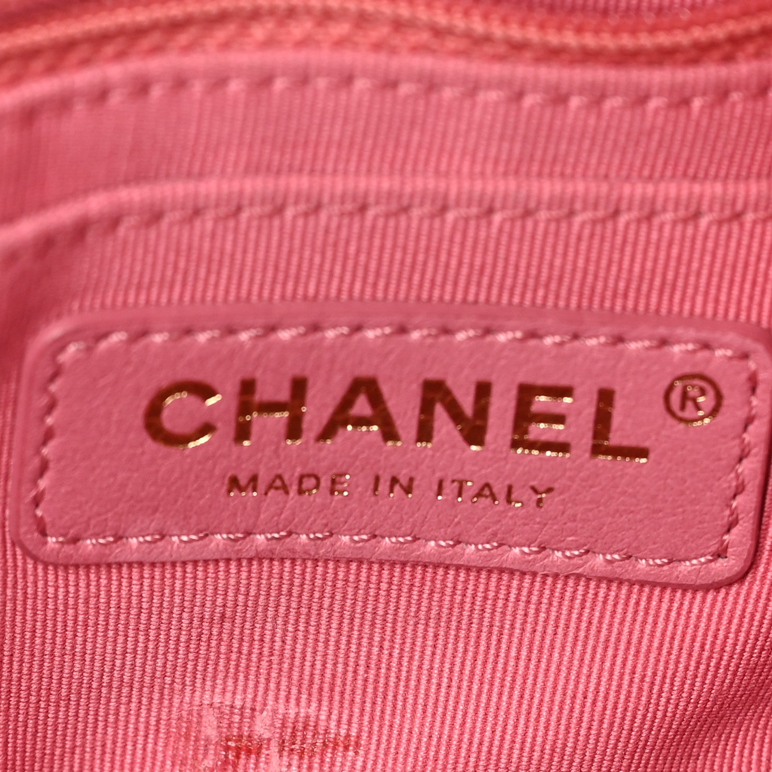 Chanel Lambskin Resin Quilted Mini Rectangular Pearl Samba Flap Pink 11 of 11