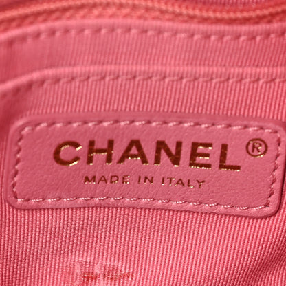 Chanel Lambskin Resin Quilted Mini Rectangular Pearl Samba Flap Pink 11 of 11