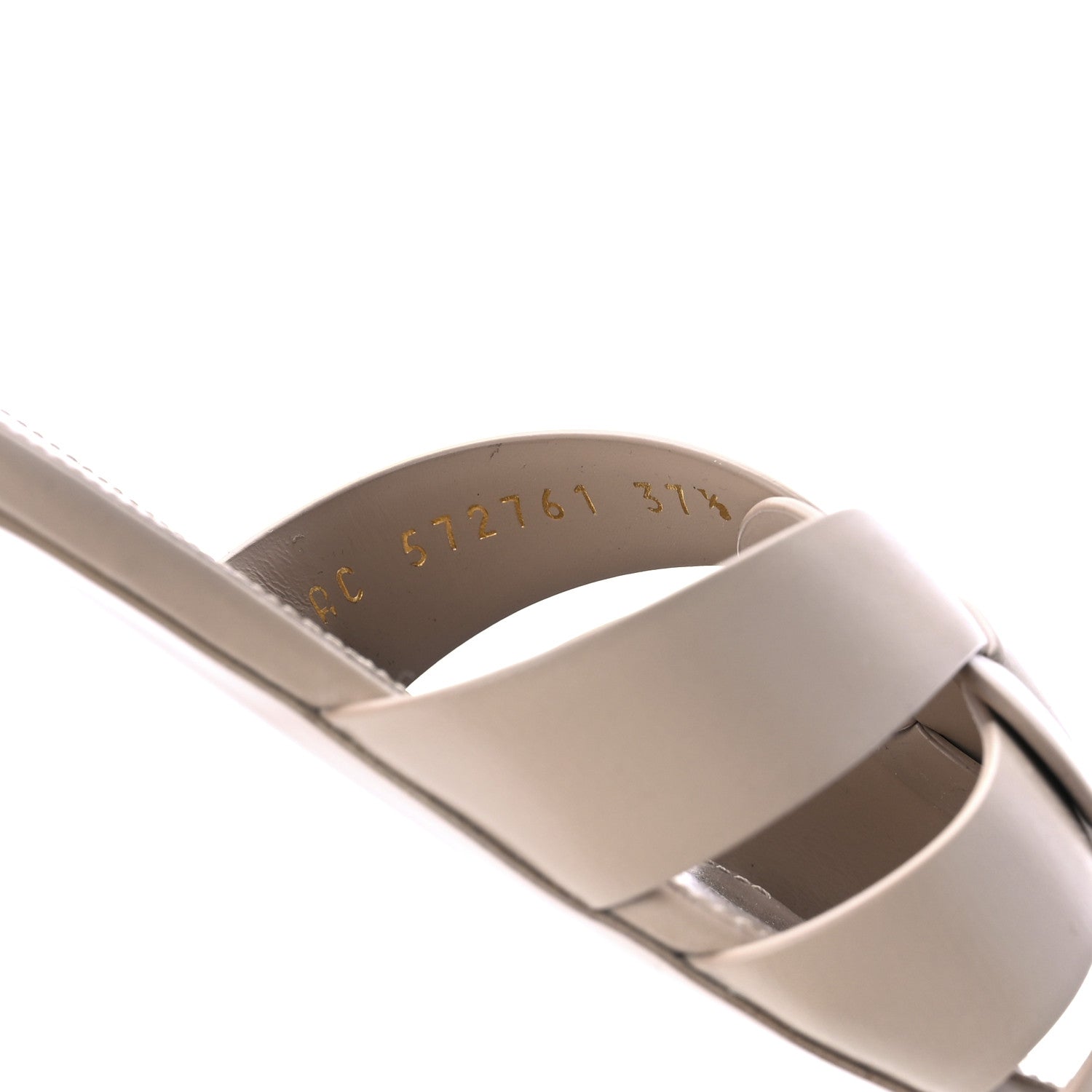 Saint Laurent Calfskin Tribute 05 Slide Sandals 37.5 Dark Beige 8 of 8