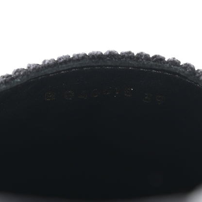 Chanel Corduroy Grosgrain Cap Toe CC Espadrille Flats 39 Black 8 of 8