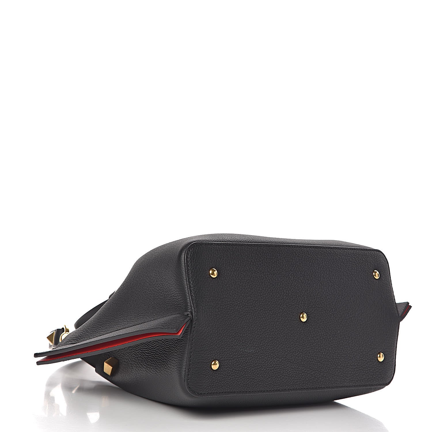 Valentino Garavani Grainy Calfskin Small VLogo Escape Shopper Black 5 of 11